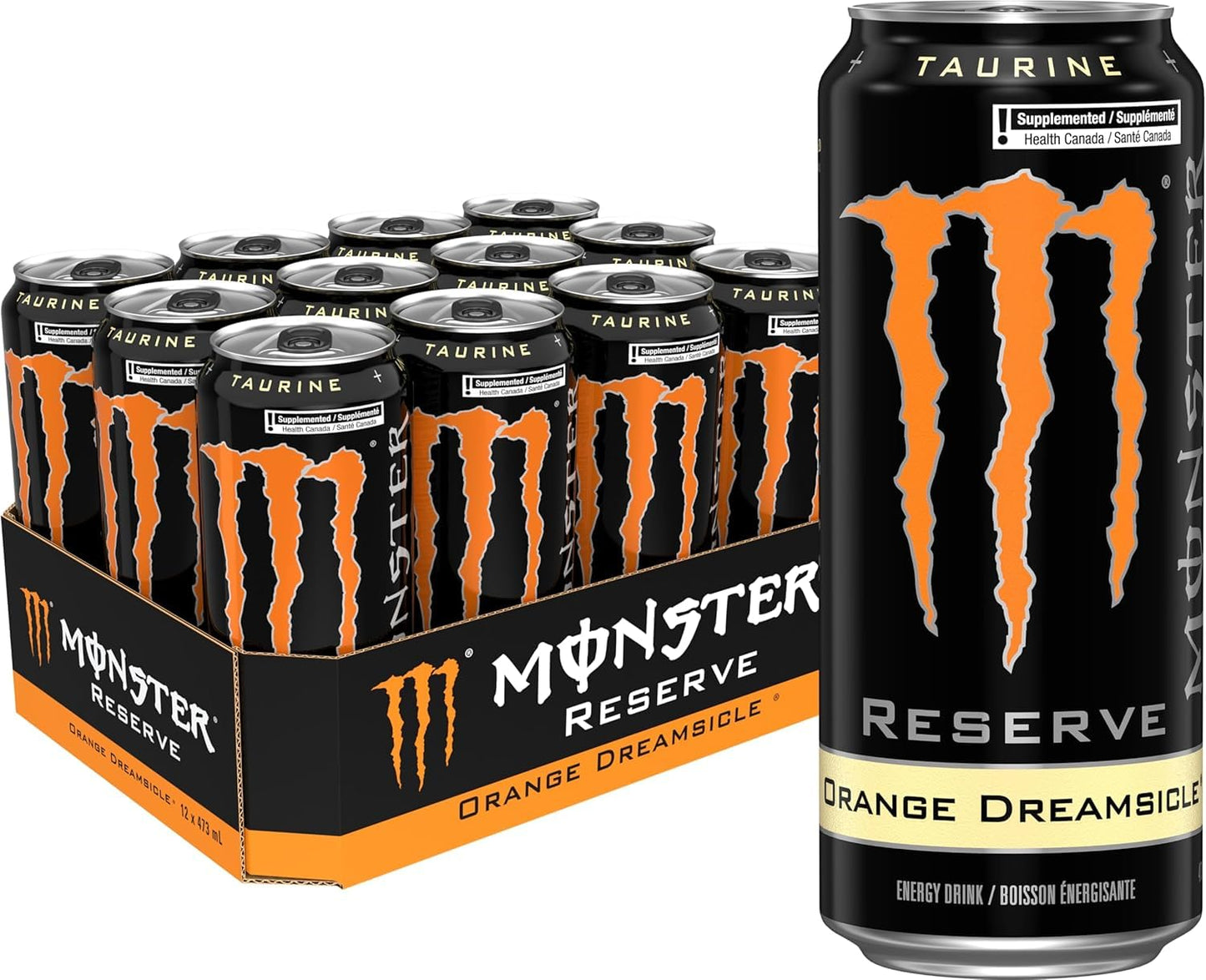 Monster Energy® Orange Dreamsicle Carbonated Energy Drink | Pack of 12 Cans (UK)