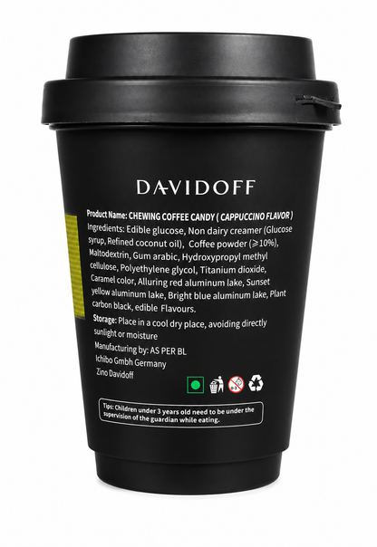 Davidoff Coffee Chewy Candy, Cappuccino Flavor, 50g (Pack f 02) (Germany)