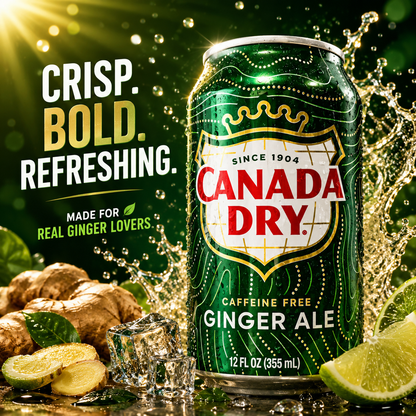 Canada Dry Ginger Ale Soft Drink – ( Pack of 6 ) (Canada)