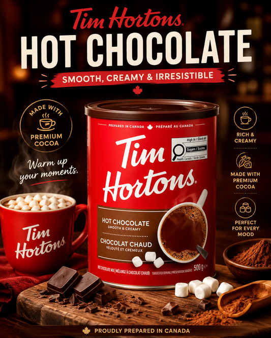 Tim Hortons Hot Chocolate | Creamy Cocoa Drink (Canada)