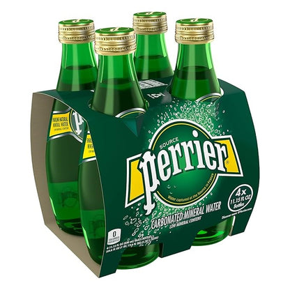 Perrier Carbonated Water (Sparkling Water) 330ml (Pack of 4)