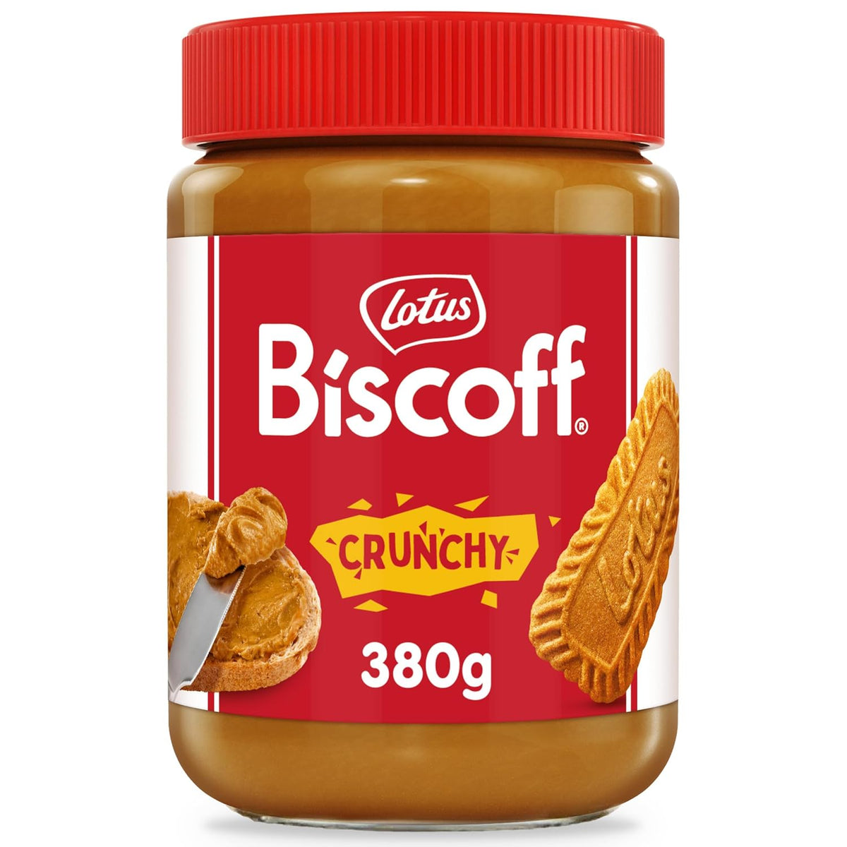 Lotus Biscoff Crunchy Biscuit Spread, 380g (Pack of 02) (Belgium)