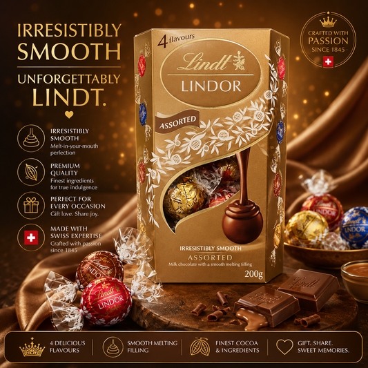 Lindt LINDOR Assorted Chocolate Truffles, 7.05 oz / 200 g