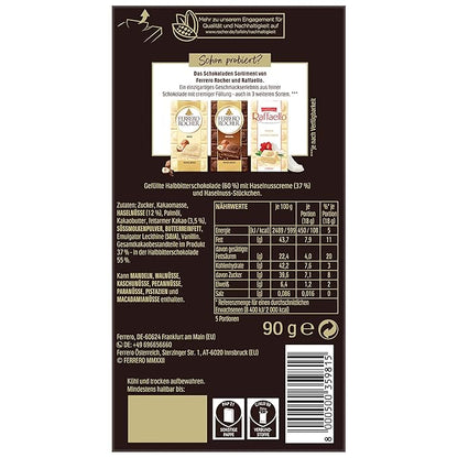 Ferrero Rocher Hazelnut 55% Dark Chocolate 90 Grams (Uk)