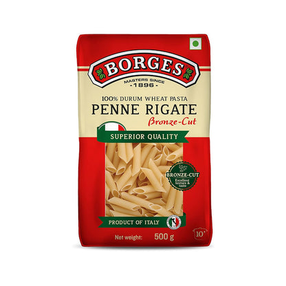 Borges Penne Pasta - 500 gm (Pack of 03) (Italy)