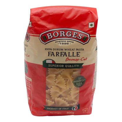 Borges Farfalle Pasta- 500 gm (Pack of 03) (Italy)