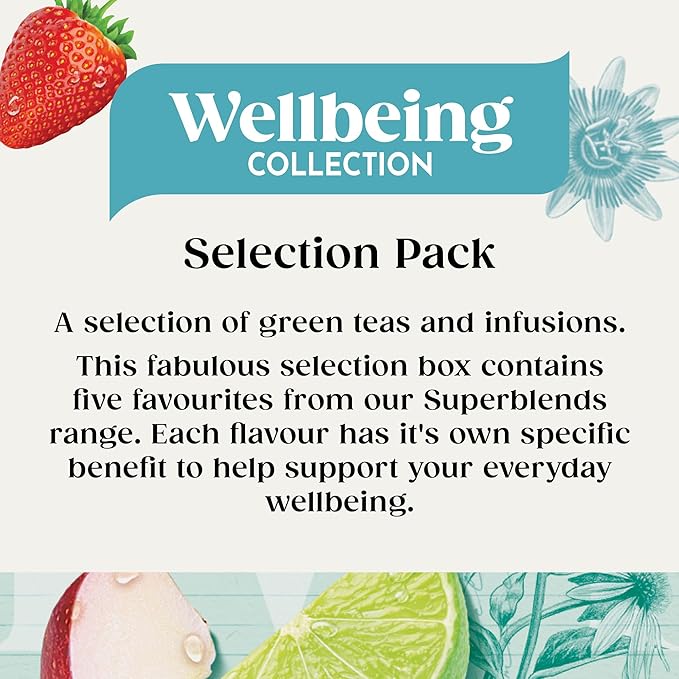 Twinings Superblends Wellbeing Tea Collection – 20pc Imported Tea bags