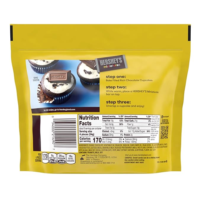 HERSHEY'S Chocolate Miniature, 489 Gm