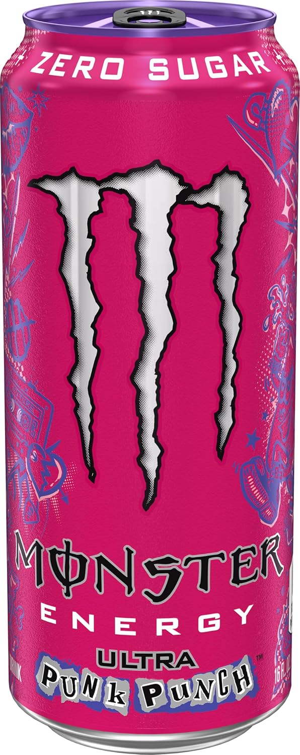 Monster Energy Ultra Punk Punch Zero Sugar Energy Drink – 473ml (16 fl oz) (USA)