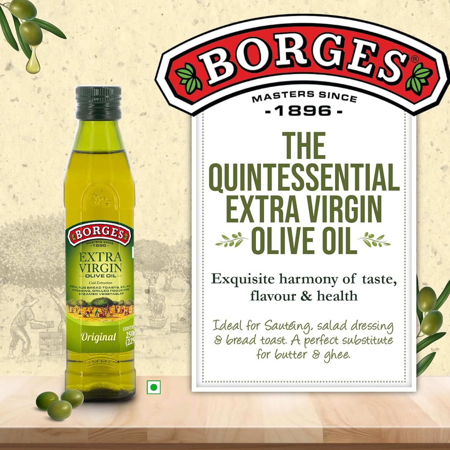 Borges Extra Virgin Olive Oil - 250 ml (Italy)