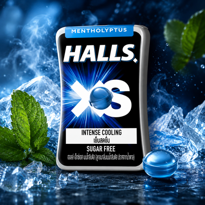 Halls Mentholyptus Sugar Free Mint (Pack of 03)