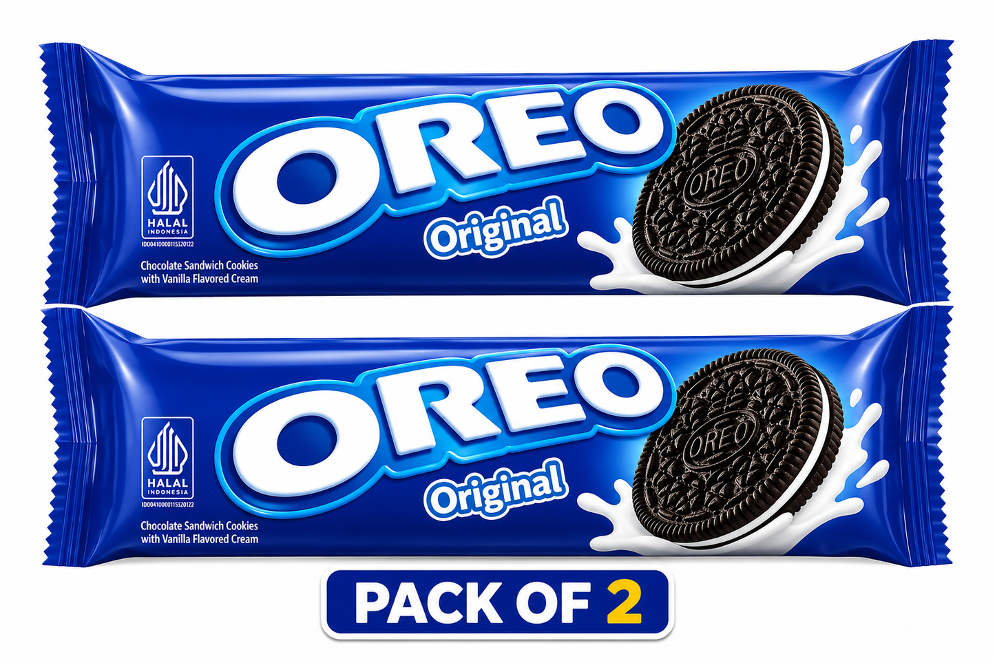Oreo Vanilla Original Sandwich Biscuit (Pack of 02)