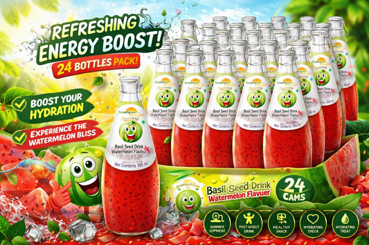 American Delight Watermelon Basil Seed Drink ( pavk of 24)