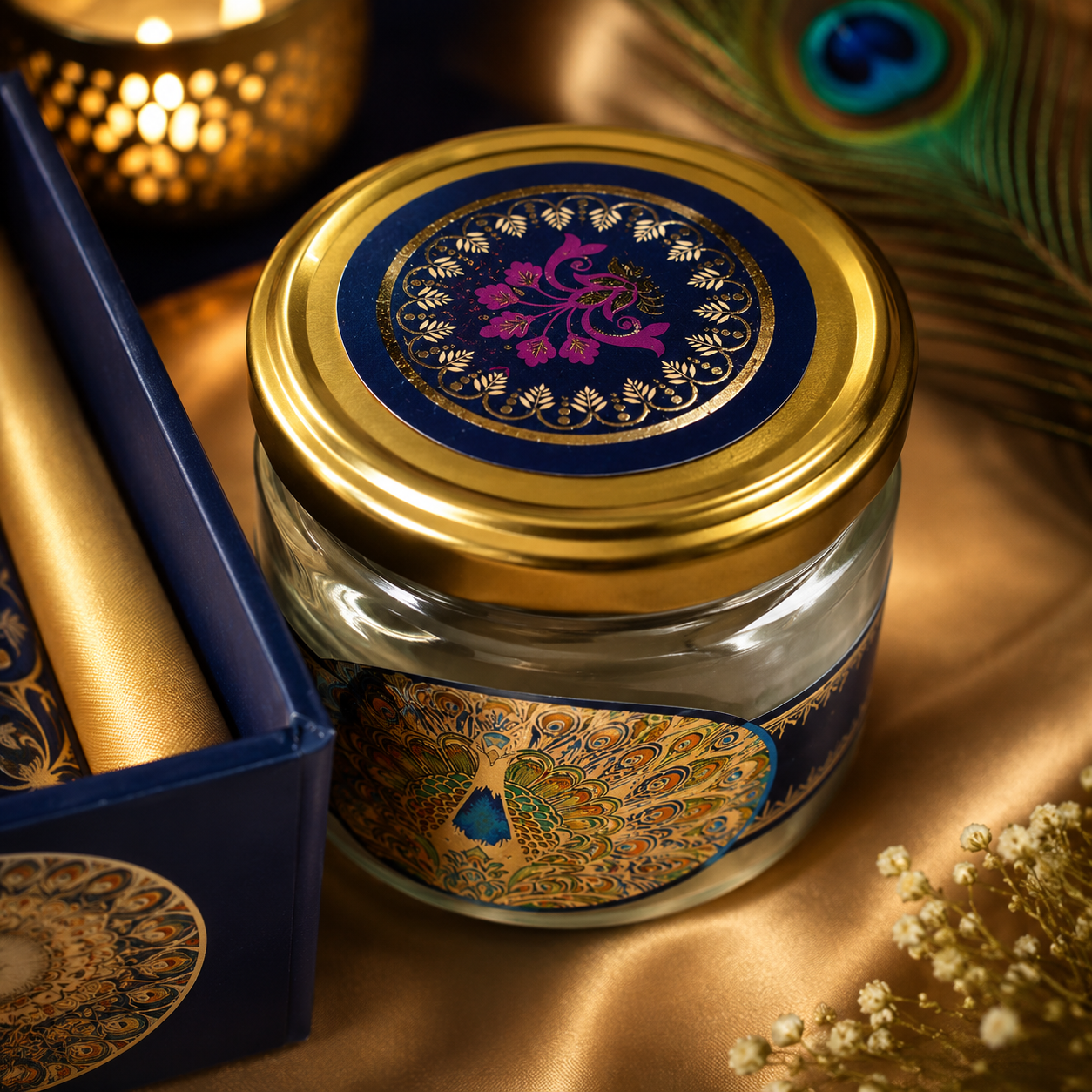 Peacock Majesty Premium Gift Set – 4 Jars (250 g )