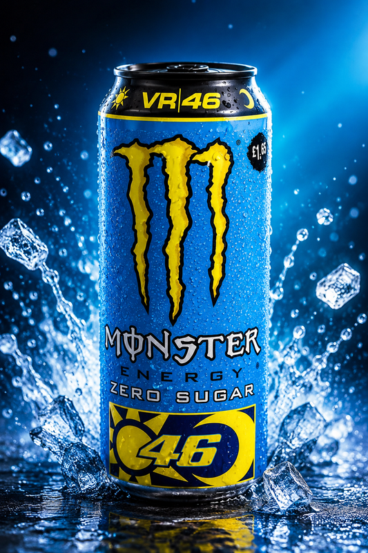 Monster Energy VR46 Zero Sugar By febora Energy Drink, 500ml (UK)