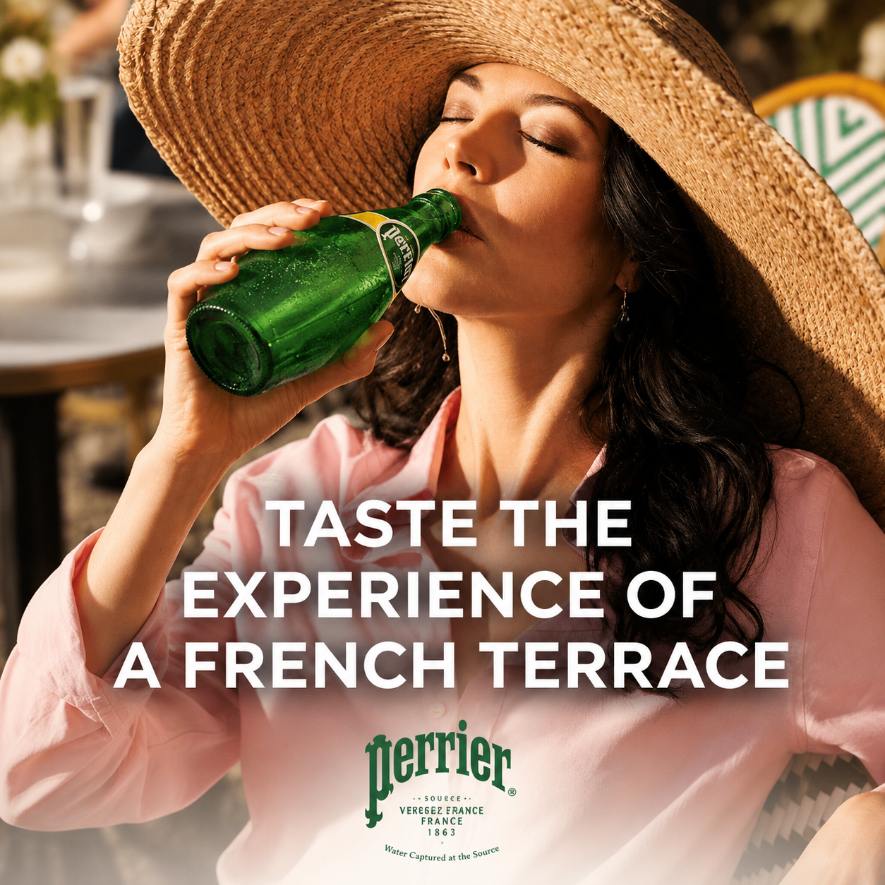 Perrier Natural Mineral Carbonated Sparkling Water, 330ml - Pack of 24, Imported (From France)