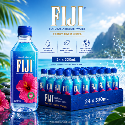 Fiji Natural Artesian Premium Water 330 ml (Pack of 24)