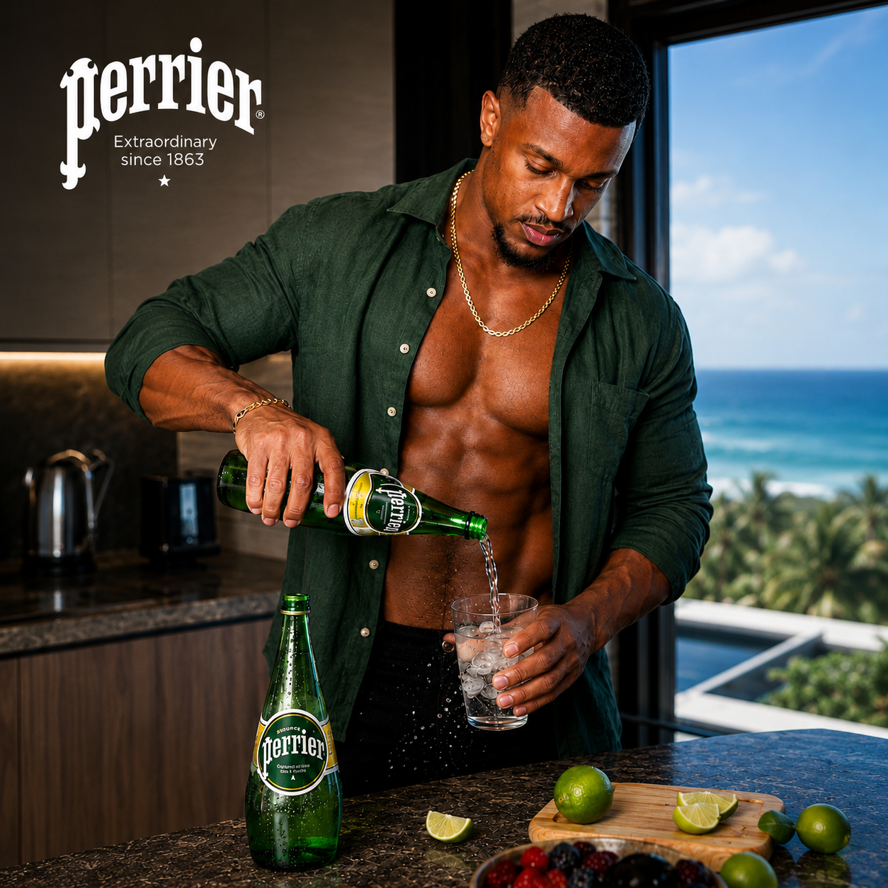 Perrier Natural Mineral Carbonated Sparkling Water, 330ml - Pack of 24, Imported (From France)