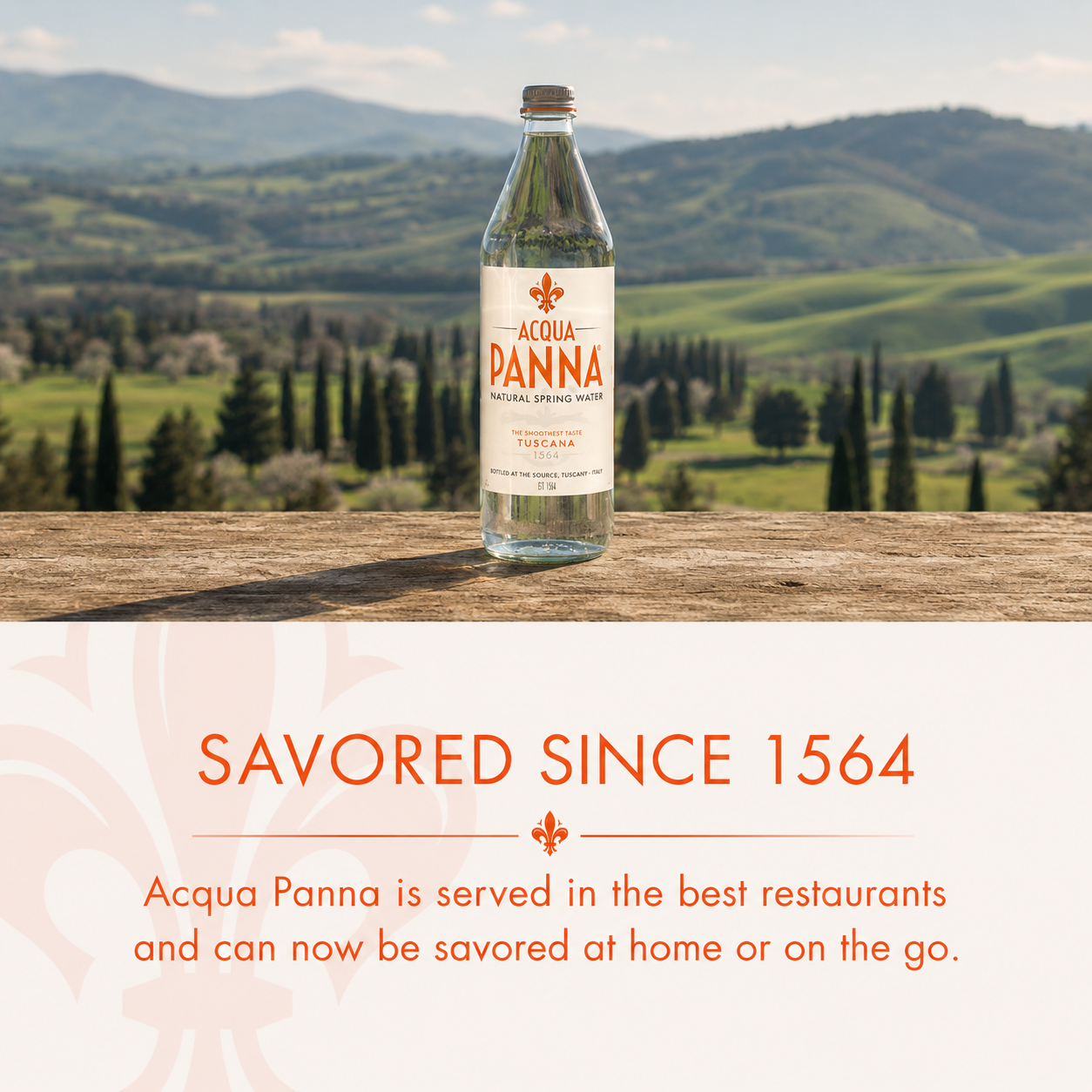 Acqua Panna Natural Spring Water • The Smoothest Taste Toscana, 8.45 fl oz ℮ 250 ml, 24 Pack