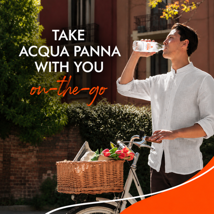 Acqua Panna Natural Spring Water • The Smoothest Taste Toscana, 8.45 fl oz ℮ 250 ml, 24 Pack