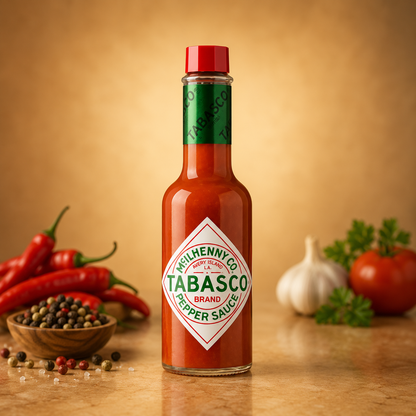 Tabasco Red Pepper Original Sauce 150 ML, Non-GMO Project Verified, Vegan, Gluten free, No added Colour or Presevatives (Imported)