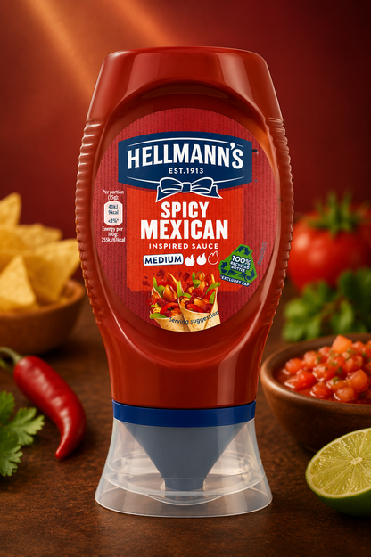 Hellmann’s Spicy Mexican Inspired Sauce Medium 250ml (UK)