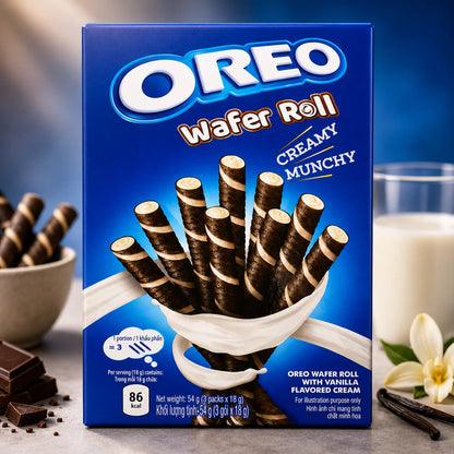Oreo Vanila Wafer Roll 54g