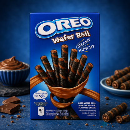Oreo Chocolate Wafer Roll 54g(Pack of 02)