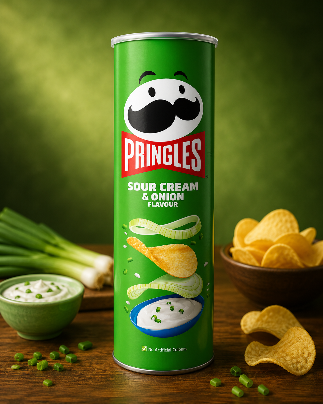 Pringles Sour Cream & Onion 158g -(USA)