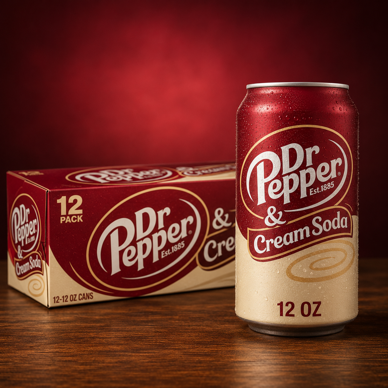 Dr Pepper Cream Soda – Smooth & Creamy Soft Drink | Buy Online 355ML (Pack of 03)
