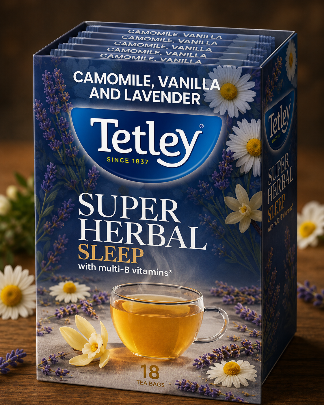 Tetley Super herbal Sleep Grean Tea IMPORTED
