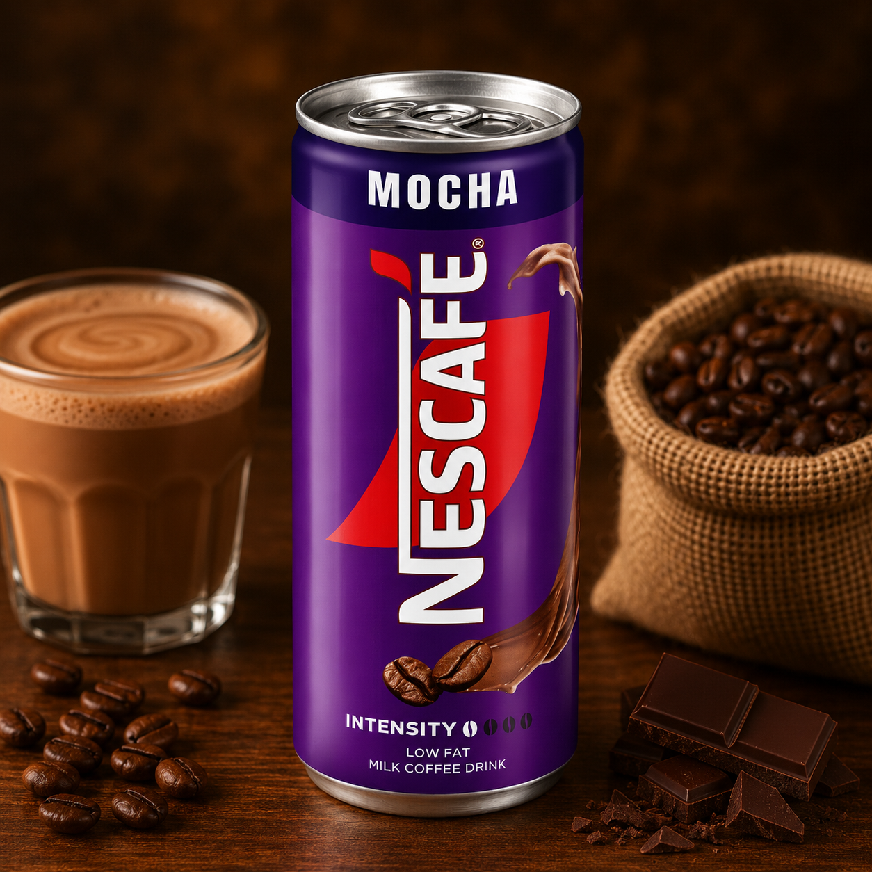 Nescafe Mocha Ready to Drink Coffee Pack of 03 (Malaysia)
