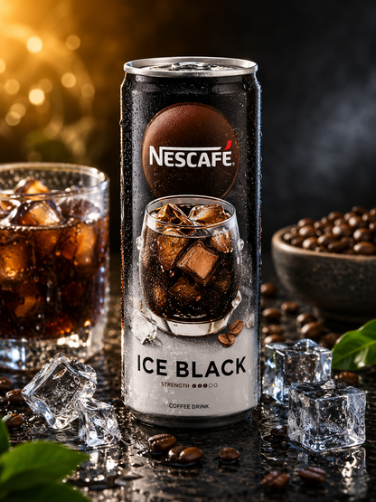 Nescafe Ice Black Cold Coffee (Pack of 03) 250 ml (Malaysia)