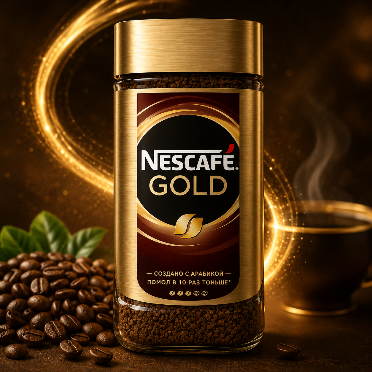 Nescafe Gold Original Powder 190 Gram, Glass Bottle