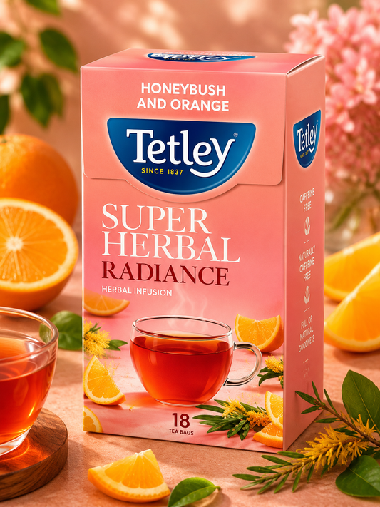 Tetley Super Herbal Radiance Grean Tea IMPORTED