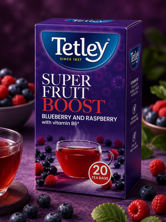 Tetley Super Fruit Boost Grean Tea IMPORTED