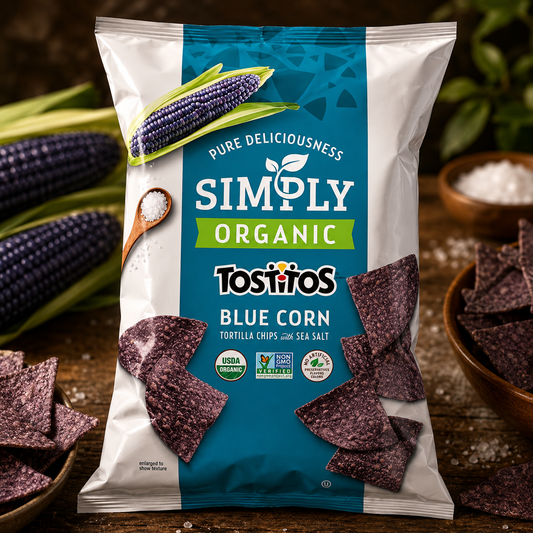 Tostitos Blue Corn Tortilla Chips With Sea Salt (USA)