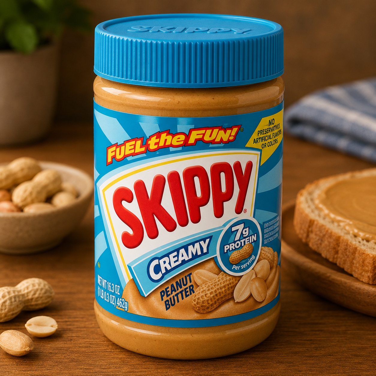 SKIPPY Peanut Butter Creamy, 462G – Blue Horse International Foods