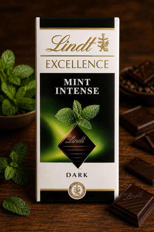 Lindt Excellence Mint Intense Dark Chocolate, 3.53 oz ℮ 100 g (Switzerland)