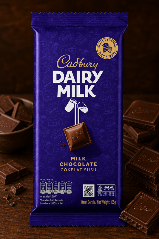 CADBURY DAIRY MILK CHOCOLATE 130G IMPORTED  (MALAYSIA)