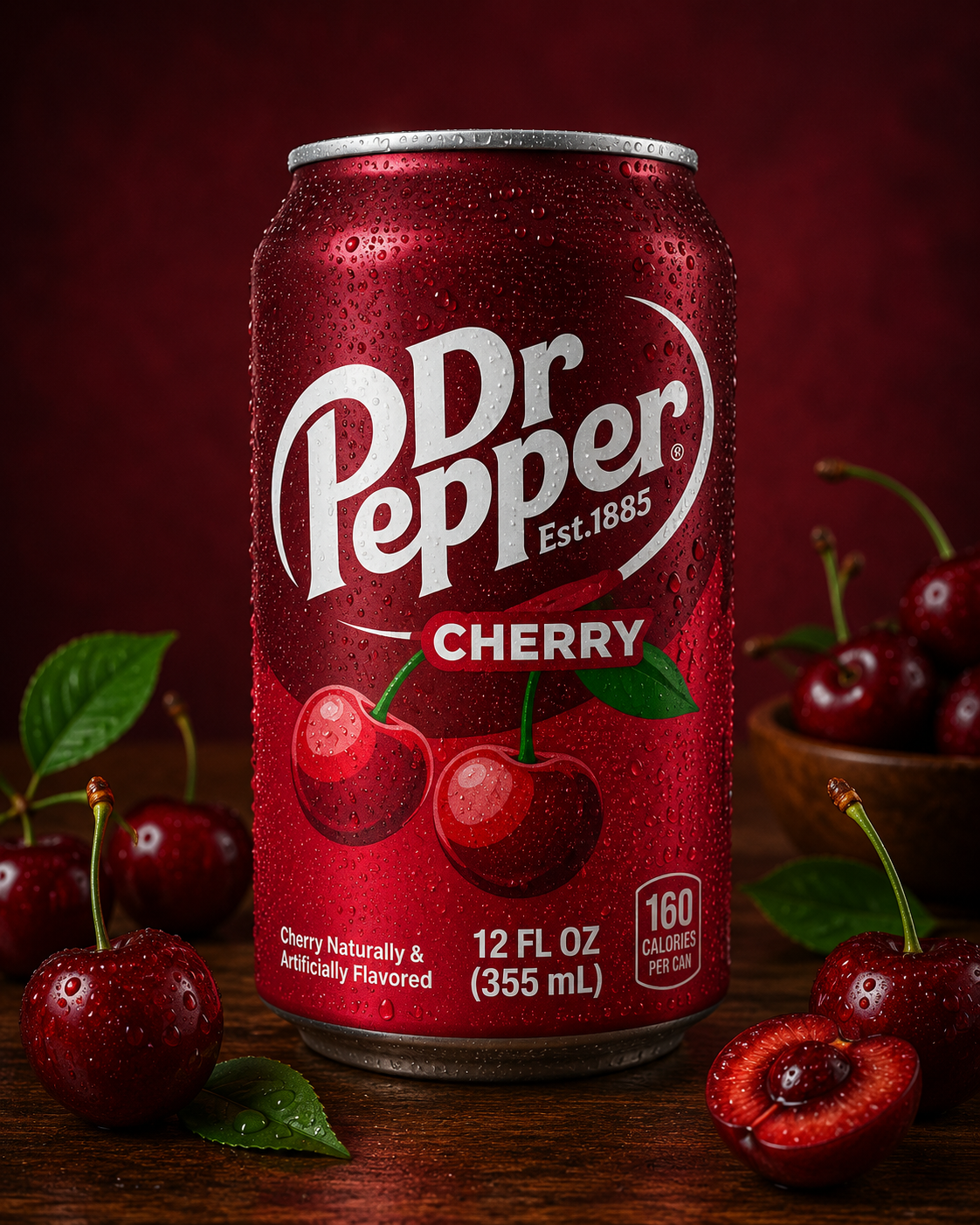 Dr Pepper Cherry – Bold Cherry Flavour Soda | Buy Online 355ml (Pack of 03)