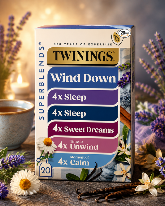 Twinings Wind Down Collection Tea Selection for Relaxation, Sleep, Calm & Unwind, 20 Tea Bags