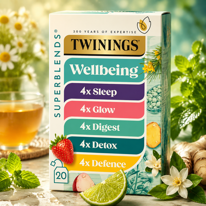 Twinings Superblends Wellbeing Tea Collection – 20pc Imported Tea bags
