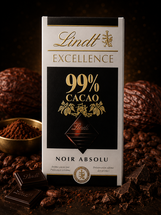 Lindt Excellence Cocoa Bar (99%) - 50 Gm (Pack of 02)