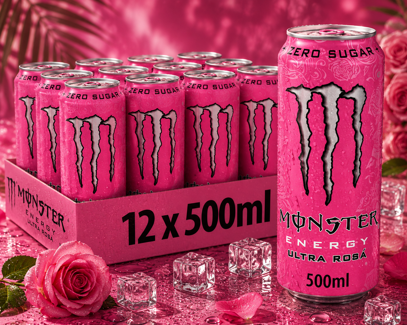 Monster Energy® Ultra Rossa Carbonated Energy Drink | Pack of 12 Cans (UK)