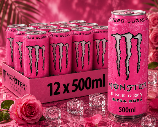Monster Energy® Ultra Rossa Carbonated Energy Drink | Pack of 12 Cans (UK)