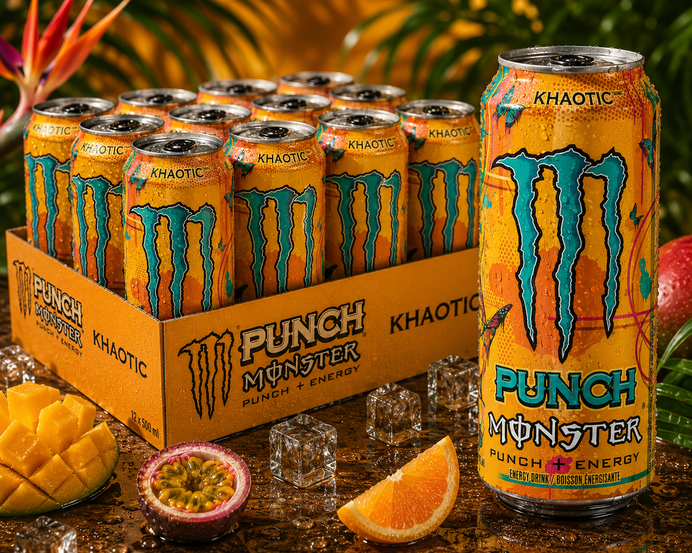 Monster Energy® Khaotic Carbonated Energy Drink | Pack of 12 Cans (UK)