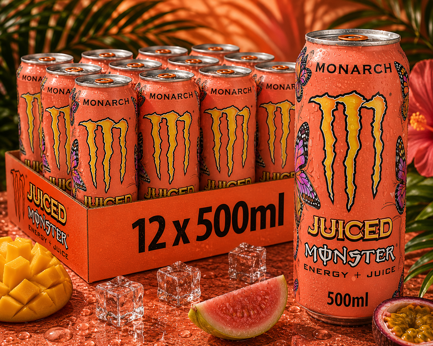 Monster Energy® Monarch Carbonated Energy Drink | Pack of 12 Cans (UK)