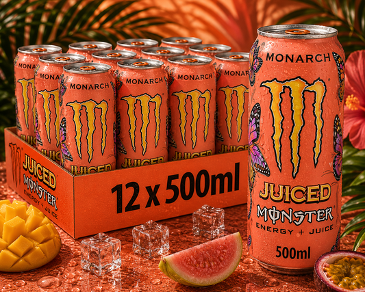 Monster Energy® Monarch Carbonated Energy Drink | Pack of 12 Cans (UK)