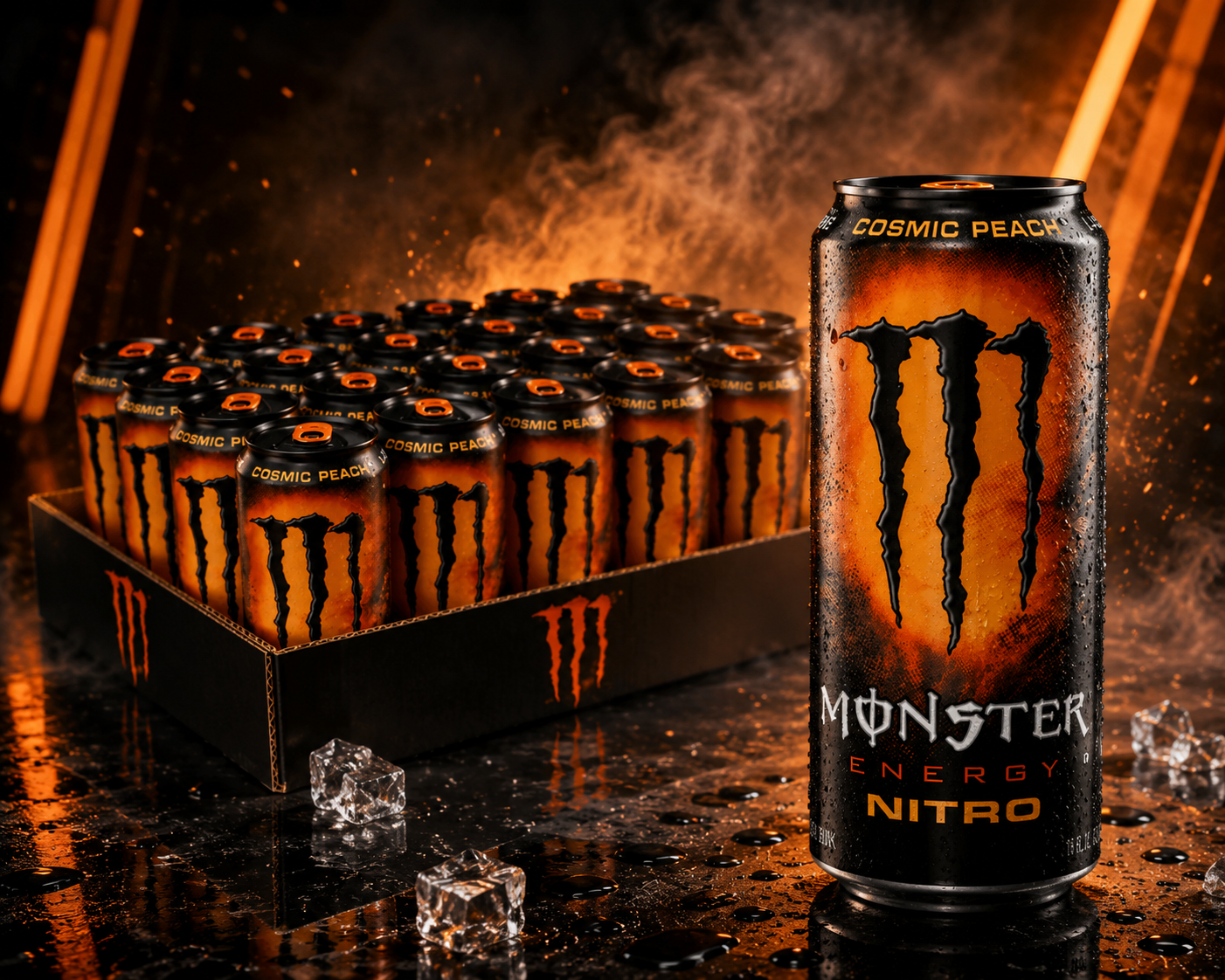 Monster Energy® Cosmic Peach Carbonated Energy Drink | Pack of 12 Cans (UK)